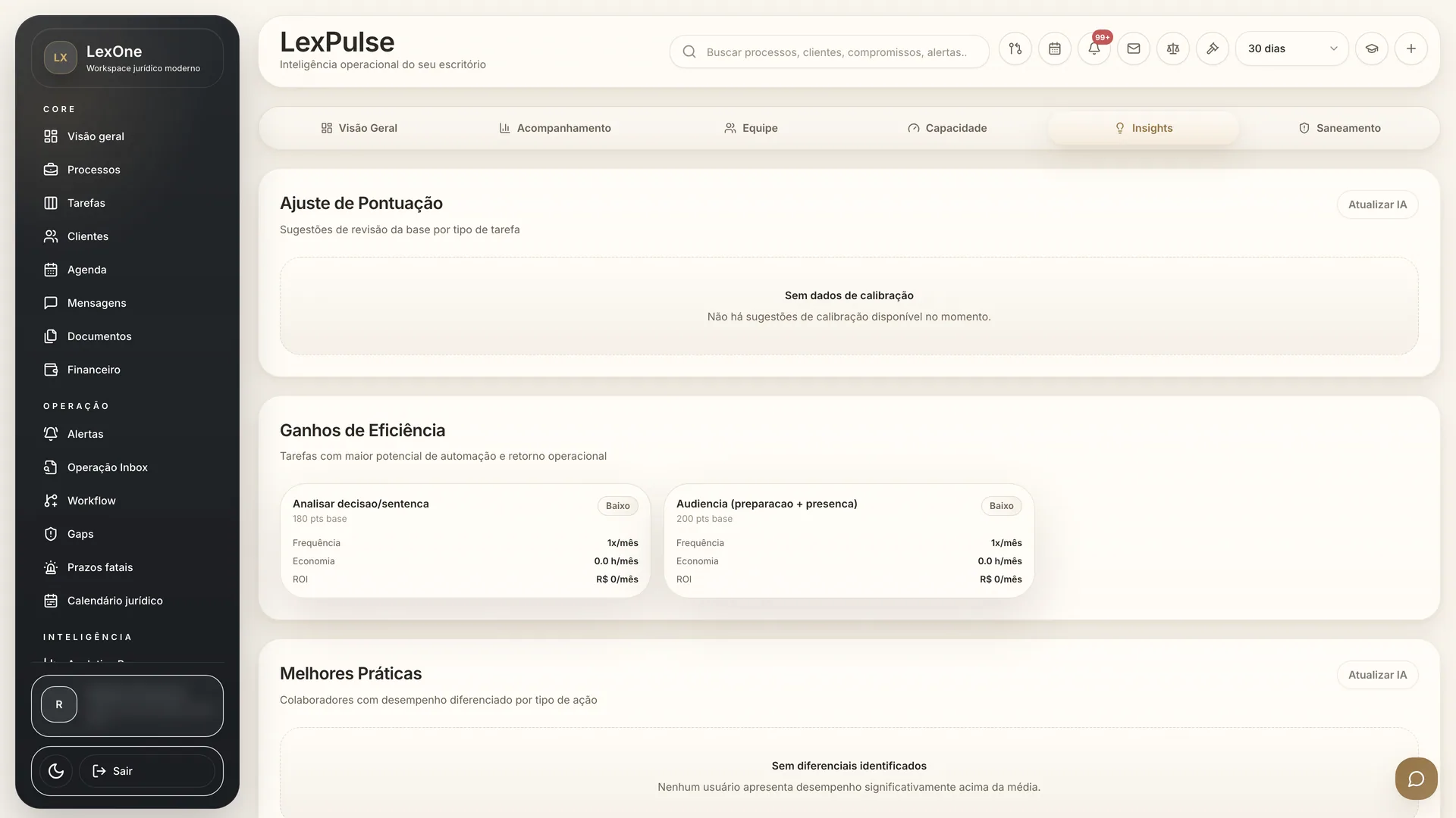 Próxima providência e leitura de prioridade no LexPulse