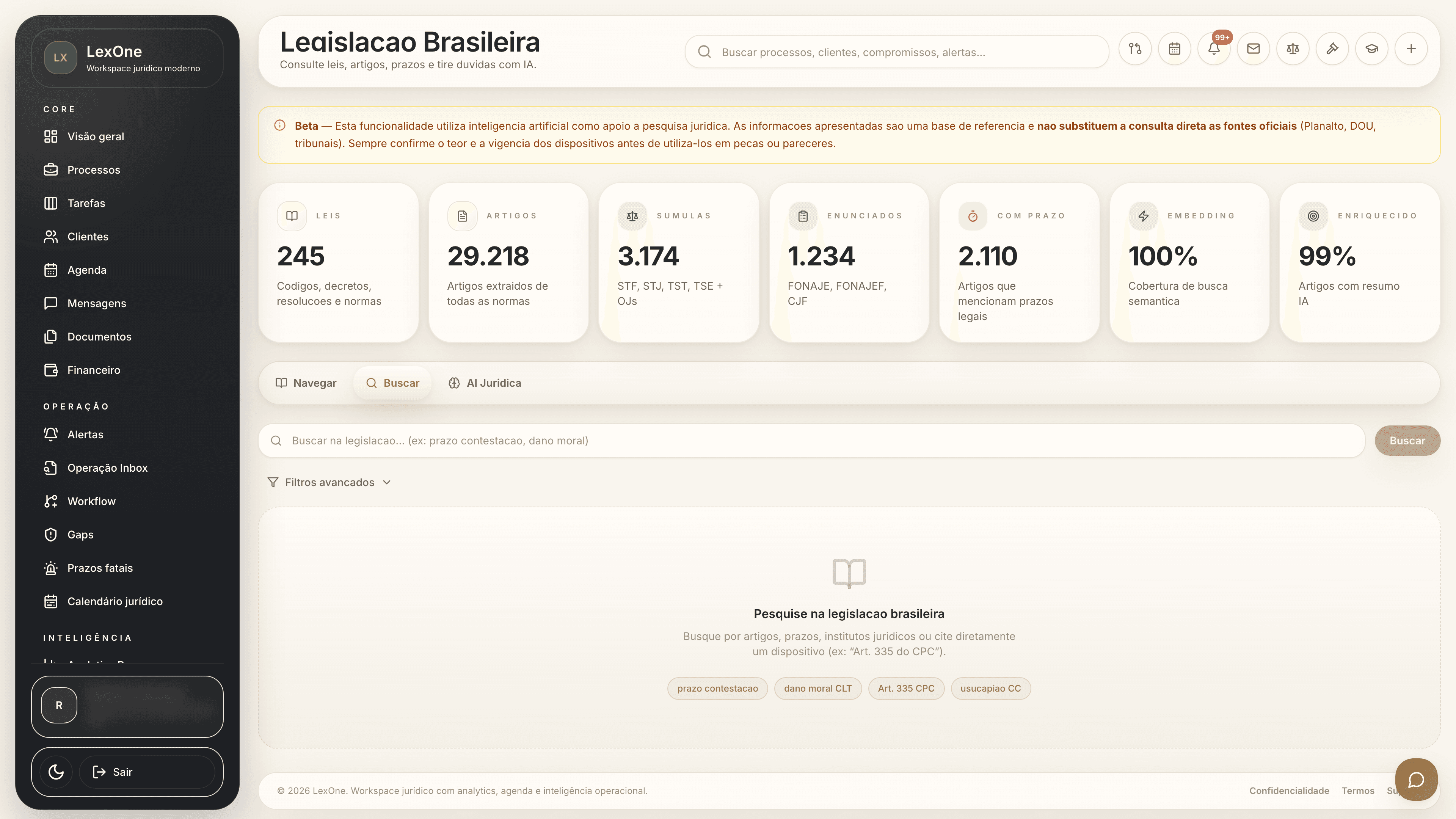Pesquisa jurídica guiada no LexJuris