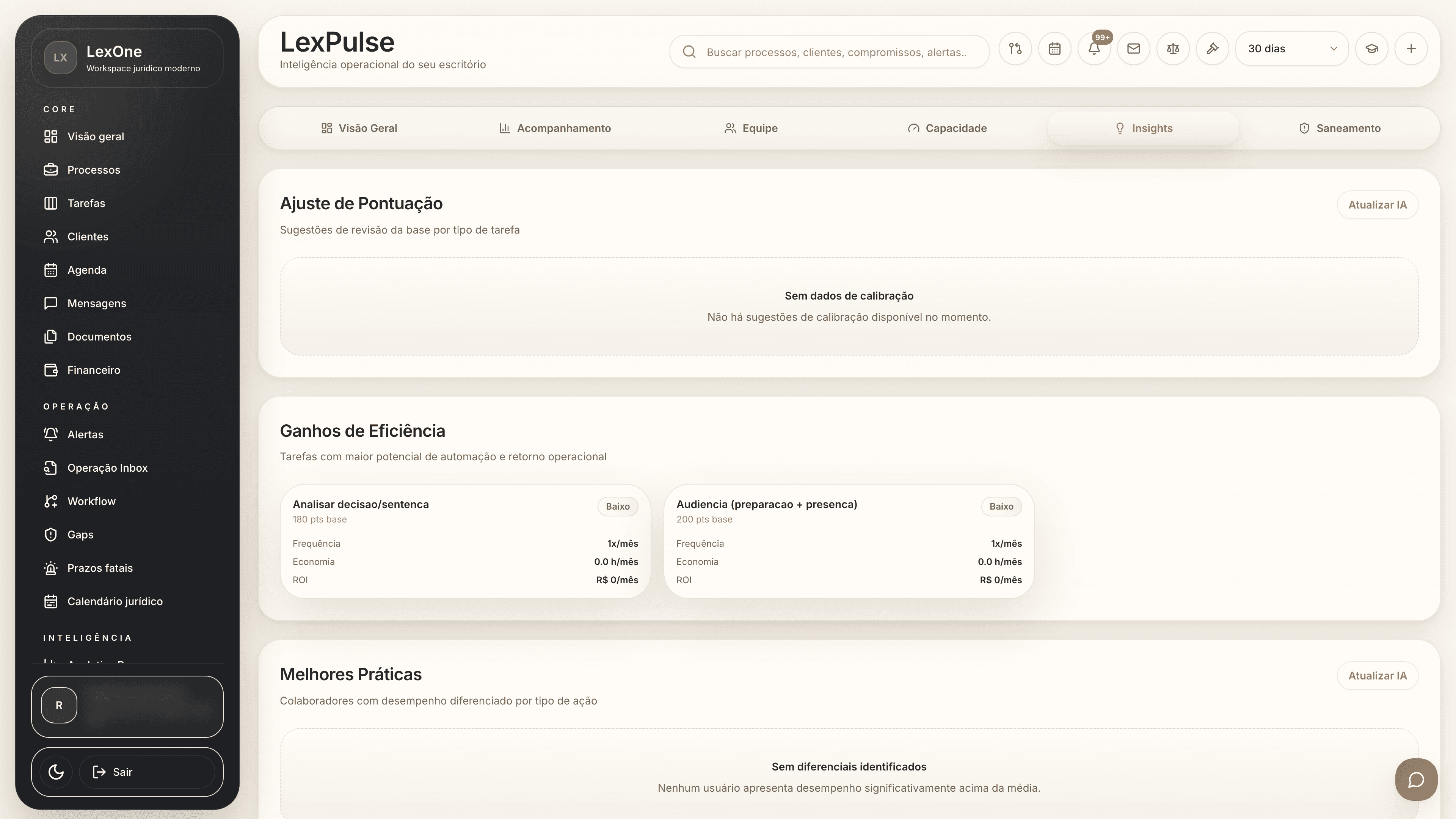 Próxima providência e leitura de prioridade no LexPulse